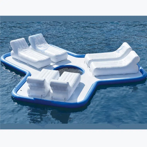Salon de l'eau gonflable de mer personnalisé hamac d'eau à plate-forme flottante pour le bronzage - Product Image 3