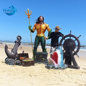 Scultura Decorativa da Esterno Personalizzata, Statua in Vetroresina del Personaggio Jack dei Pirati dei Caraibi - Product Image 1