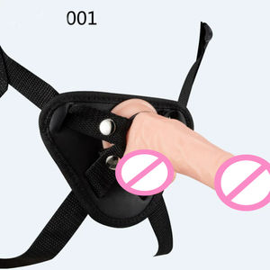 Носимый фаллоимитатор-брюки из кожи, портативный – водонепроницаемый реалистичный страпон-пенис, секс-игрушка для лесбийских пар, оптом - Product Image 4