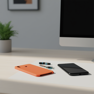 Cover Posteriore Arancione di Ricambio per Galaxy A20 A205F - Product Image 3