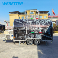 Conteneur WEBETTER pour restaurant BBQ, bar, restauration rapide, remorque à pizza, cuisine mobile en conteneur commercial de 20 pieds ou 40 pieds à vendre