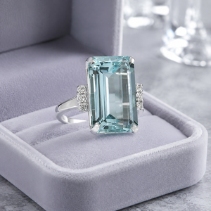 Anello Elegante in Stile Vintage di Colore Blu per Donne - Product Image 5