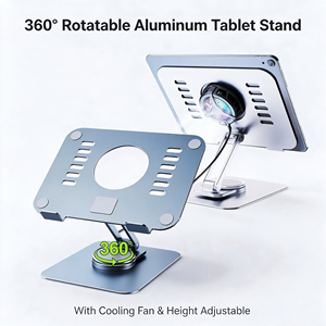 Support d'ordinateur portable réglable en alliage d'aluminium, pliable, portable, ergonomique, pour bureau d'entreprise, vente en gros, OEM, en vrac - Product Image 1