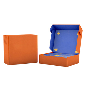 Chine usine déchirer fermeture éclair Carton chapeau casquettes cadeau Mailer E Commerce boîte en carton Mailer avion boîtes emballage - Product Image 2