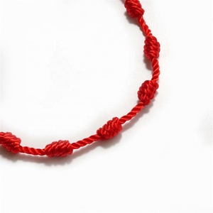 Pulseira amuleto 2021 de amizade ajustável, bracelete com 7 pontas feita à mão, correia de amuleto de boa sorte - Product Image 5