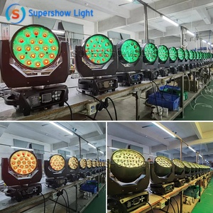 Nhà Máy bán hàng trực tiếp 19x15W Zoom Mac Aura LED di chuyển đầu LED rửa di chuyển đầu ánh sáng DJ Disco bar Mac Aura bản sao - Product Image 4