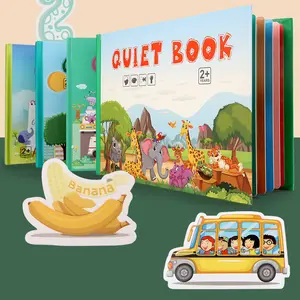 Vroeg Leren Interactief Speelgoed Peuter Drukke Boek Autisme Sensorische Educatieve Speelgoedpasta Boek Sticker Rustige Boeken