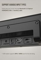 Sistem Sound Bar Slim 2.1 ARC DSP Audio Lossless Subwoofer Nirkabel Speaker TV untuk Pengaturan Home Cinema