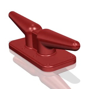 Pilar de amarre individual de hierro fundido para embarcaciones, herrajes de amarre para muelles, para uso marino - Product Image 1