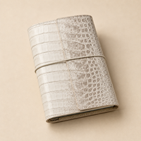 Couverture de carnet A5 en cuir gaufré croco personnalisée style Himalaya, journal de luxe rechargeable, logo personnalisé, vente en gros, cadeau, cordon élastique