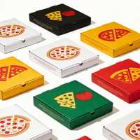 Vente flash - Boîte d'emballage pour pizza personnalisée avec impression couleur et logo