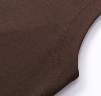 Oversize YKH 275GSM algodón de alta calidad personalizado propio logotipo liso sin mangas Camiseta ajustada peso pesado de talla grande camisetas de hombre