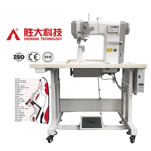 Machine à coudre industrielle à bras articulé SHENGDA, informatisée, haute vitesse, à <span class=keywords><strong>aiguille</strong></span> simple ou double, <span class=keywords><strong>pour</strong></span> la confection de chaussures en <span class=keywords><strong>cuir</strong></span> – Prix compétitif - Product Image 2