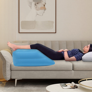 Almohada inflable en forma de cuña para alivio de piernas y rodillas, cojín de apoyo para viajes y dormir - Product Image 6