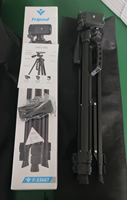 Trípode Profesional F-3366T de 1.4 m con Soporte para Teléfono/Tablet y Cámara, Ideal para Selfies y Transmisiones en Vivo