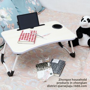 Table d'appoint pliable pour ordinateur portable 60x40cm pour lit, chambre d'enfant, dortoir d'étudiant, fenêtre en <span class=keywords><strong>baie</strong></span> - Chine - Product Image 4