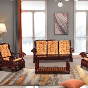 Muebles de Decoración para el Hogar, Juego de Sofás de Madera con Sofás de Brazos de Madera - Product Image 2