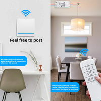 Interrupteur intelligent Wi-Fi Breaker RF433, portée 10-30m, IP16, 1 voie, 100-245V, 10A, matériau ABS, télécommande sans fil, système de maison intelligente