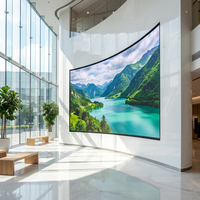Высокояркий настенный OLED-дисплей HDR 1000 для рекламы, IP40, внутренний светодиодный видеоэкран, частота обновления 7680 Гц, Adobe RGB
