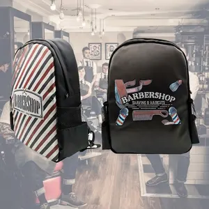 New Design Barber Double Shoulder Backpack Barbershop Clipper Brush Tool Travel Packbag Salon Hairdressing Bag for barberia