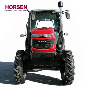 HORSEN 70hp heavy duty tractor 704 with Cabin 4 in1 TZ06 front end loader is designed for heavy duty work