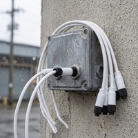 Kabel Silikon PVC M10 2+3Pin IP67 2x0.75mm2 3x0.25mm2 12V-100V Ujung Terbuka untuk Peralatan Sensor Luar Ruangan dan Lampu Luar Ruangan