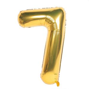 16 inch, 32 inch, 40 inch gouden cijferballonnen 0 1 2 3 4 5 6 7 8 9, gouden verjaardagsdecoratie, folie cijferballonnen voor feestdecoratie - Product Image 5