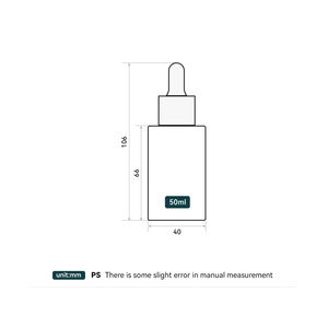 <span class=keywords><strong>FINSPOT</strong></span> Flacon compte-gouttes en verre de 50 ml pour sérum cosmétique de luxe avec bouchon doré - Product Image 6
