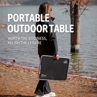 Table de pique-nique pliante légère et compacte Mountainhiker pour barbecue en plein air, camping, et voyages en voiture