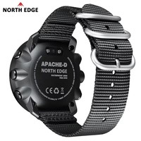 Montre Homme NORTH EDGE Étanche 50M, Montre de Luxe Sportive d'Extérieur avec Température et Altitude, Bracelet 3D pour Hommes