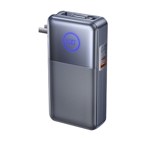 65W Type-<b>C</b> Telescopic Cable Wall <b>Plug</b> Power Bank 20000mAh Portable Outdoor High Capacity LED Digital Display Banks CP-17 ABS Mat - Product Image 1