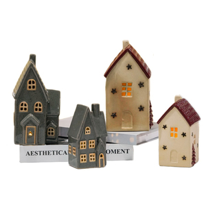 Led Lighted <strong>Christmas</strong> House Decoration Ceramic <strong>Village</strong> House Porcelain Houses - Product Image 5