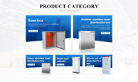 Boîtier électrique industriel en métal étanche IP65 pour usage extérieur, armoire de distribution électrique extérieure IP66, boîte à interrupteurs