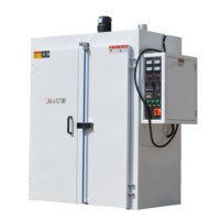 Sécheuse à air chaud, four électrique, moteur électrique, matériel de durcissement au silicone, deux portes, industriel, lot de 28 kW, garantie de 3 ans