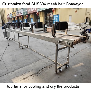 Thực phẩm chuỗi băng tải làm mát người hâm mộ nhiệt độ cao dây thép không gỉ lưới băng tải - Product Image 2