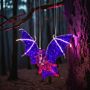 Decorazioni Personalizzate per Feste di Halloween in Stile Western con LED 2D a Forma di Ragno, Fantasma e Pipistrello Spaventoso - Product Image 5