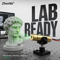 Module laser vert ZhonNa 532nm 45mW pour numérisation 3D, modélisation en laboratoire, instrument optique, accessoires d'outils, kit de pièces DC2.3-5V