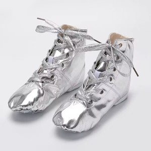 Di alta qualità <span class=keywords><strong>Sexy</strong></span> lucido mezzo stivale buon prezzo professionale fabbrica Sliver danza Jazz scarpe - Product Image 1