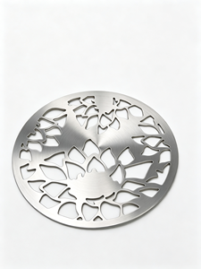 Marcapáginas de Metal Hueco con Diseño de Loto, Grabado con Láser en Acero Inoxidable, Recuerdo con Flor para Regalo y Colección - Product Image 1