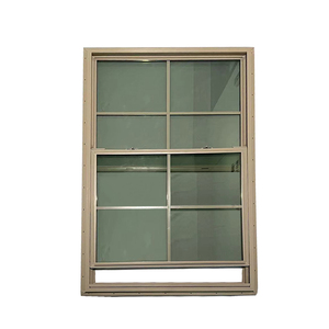 Canada tiêu chuẩn trắng PVC cửa sổ cửa ra vào uPVC hồ sơ đôi kính casement Swing ra nước ngoài dọc mở mô hình nhựa - Product Image 1