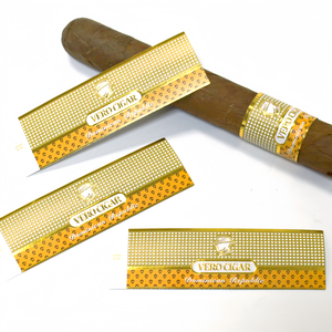 Etiquetas ecológicas personalizadas para cigarros, etiquetas con relieve en lámina dorada, impresión de etiquetas para cigarros, bandas personalizadas para cigarros - Product Image 1