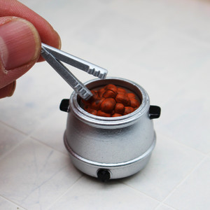 BTXIXI Miniatura de Simulación de <span class=keywords><strong>Supermercado</strong></span>, Olla para Té y Sopa, Modelo de Escena de Tienda de Conveniencia - Product Image 2