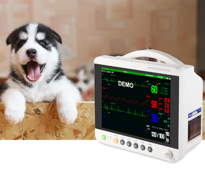 Moniteur vétérinaire multiparamètres blanc élégant avec écran tactile couleur TFT 12 pouces haute résolution 800x600, ECG pour animaux de compagnie, signes <span class=keywords><strong>vitaux</strong></span>, alimentation CA - Product Image 5