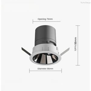 Foco LED Empotrable Moderno para Techo, 90 mm, IP65, Cuadrado, Mini, para Interiores, Habitaciones de Hotel - Product Image 2
