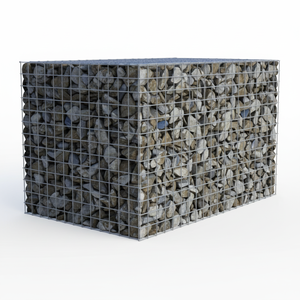 صندوق جابيون ملحوم مجلفن مخصص، شبكة سلكية مربعة من الفولاذ منخفض الكربون، قابل للثني والقطع، مقاس 4×0.5×1 متر لجدار التثبيت - Product Image 6