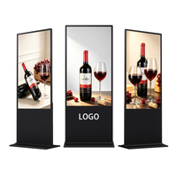 Layar LCD Digital Signage Interaktif 1080P Full HD, Tipe Lantai, untuk Iklan Dalam Ruangan