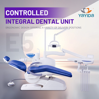 Unité de fauteuil dentaire électrique ergonomique-Complet avec plateau d'instrument en céramique Spitton Assistant Cabinet pour clinique dentaire moderne