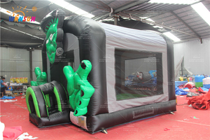 Castillo de salto de Halloween con tobogán piscina inflable Castillo de rebote trampolín - Product Image 3