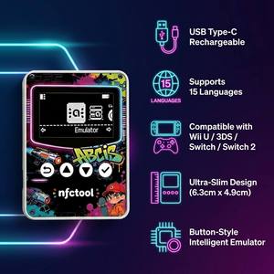 Simulateur de carte NFC intelligent amélioré avec écran OLED compatible Nintendo <span class=keywords><strong>Switch</strong></span> 2 <span class=keywords><strong>pour</strong></span> carte NFC Link - Product Image 5