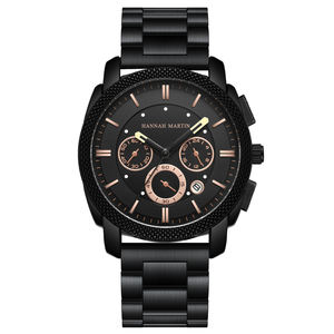 HANNAH MARTIN Watch Factory 2025 logotipo personalizado cronógrafo reloj hombres Top marca moda deporte hombres 3 bar relojes de cuarzo impermeables - Product Image 4
